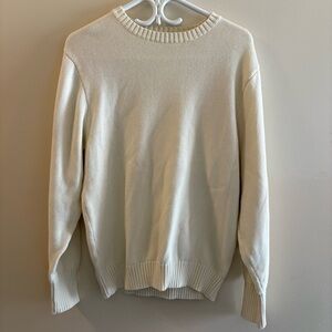 Brandy Melville Cream Crewneck Sweater